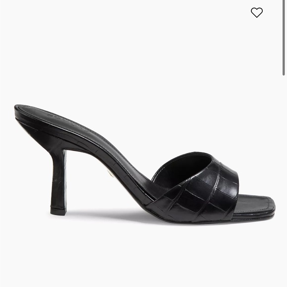 Schutz Posseni 90MM Embossed Leather Sandals - Picture 2 of 7